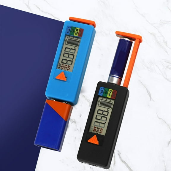 Digital Display Battery Tester Bt-188A Battery Power Detector For 1.5-9V Battery Blue