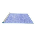 thumbnail image 2 of Ahgly Company Machine Washable Indoor Round Oriental Blue Traditional Area Rugs, 4' Round, 2 of 4