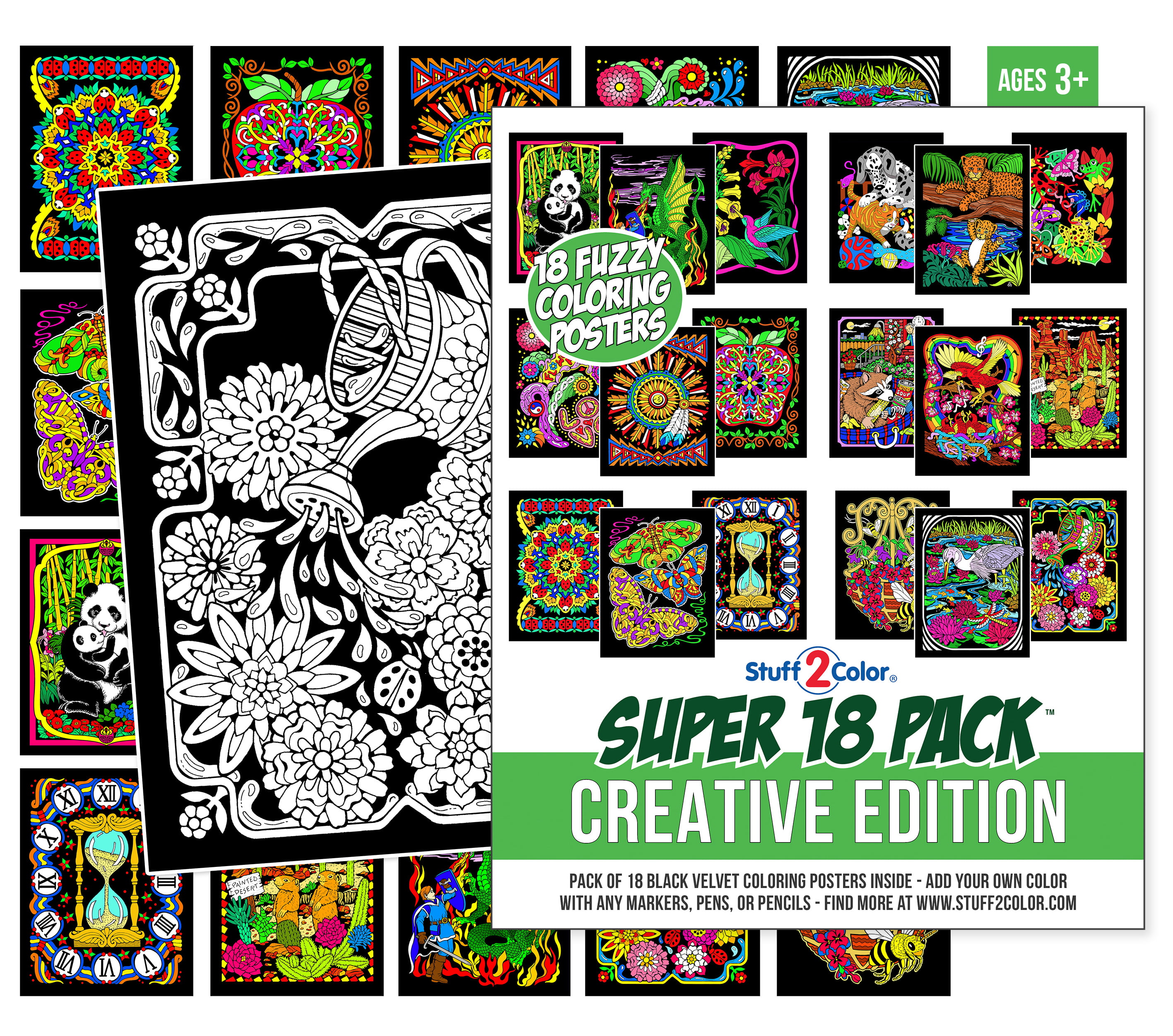 Fuzzy Velvet Coloring Posters USA Cities to Color New York, Miami, New  Orleans, San Francisco, and San Antonio on OnBuy