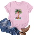 thumbnail image 2 of Blusas de Manga Corta para las Mujeres Divertida Impresión Cuello Redondo Camiseta Vintage, Blusas de Primavera para las Mujeres, 2 of 5
