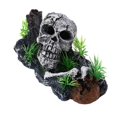 thumbnail image 4 of Adorno de acuario con esqueleto de calavera pirata, cueva para esconder peces para decoración de pecera, 4 of 5