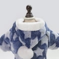 thumbnail image 4 of Ropa De Lana Para Perros Con Estampado De Estrellas, 4 Patas, Sudadera Con Capucha De Lana Coral Para Cachorros, Para Otoño E Invierno, Razas Pequeñas, 4 of 7