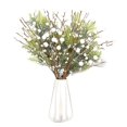 thumbnail image 1 of LLZLL Púas florales navideñas, paquete de 6 púas de bayas navideñas con bayas de acebo, tallos artificiales de bayas blancas para Navidad, invierno, vacaciones, hogar, adornos de bricolaje (17 pulgada, 1 of 1