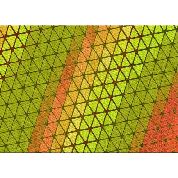 Ahgly Company Machine Washable Indoor Rectangle Transitional Dark Bisque Brown Area Rugs, 5' x 8'