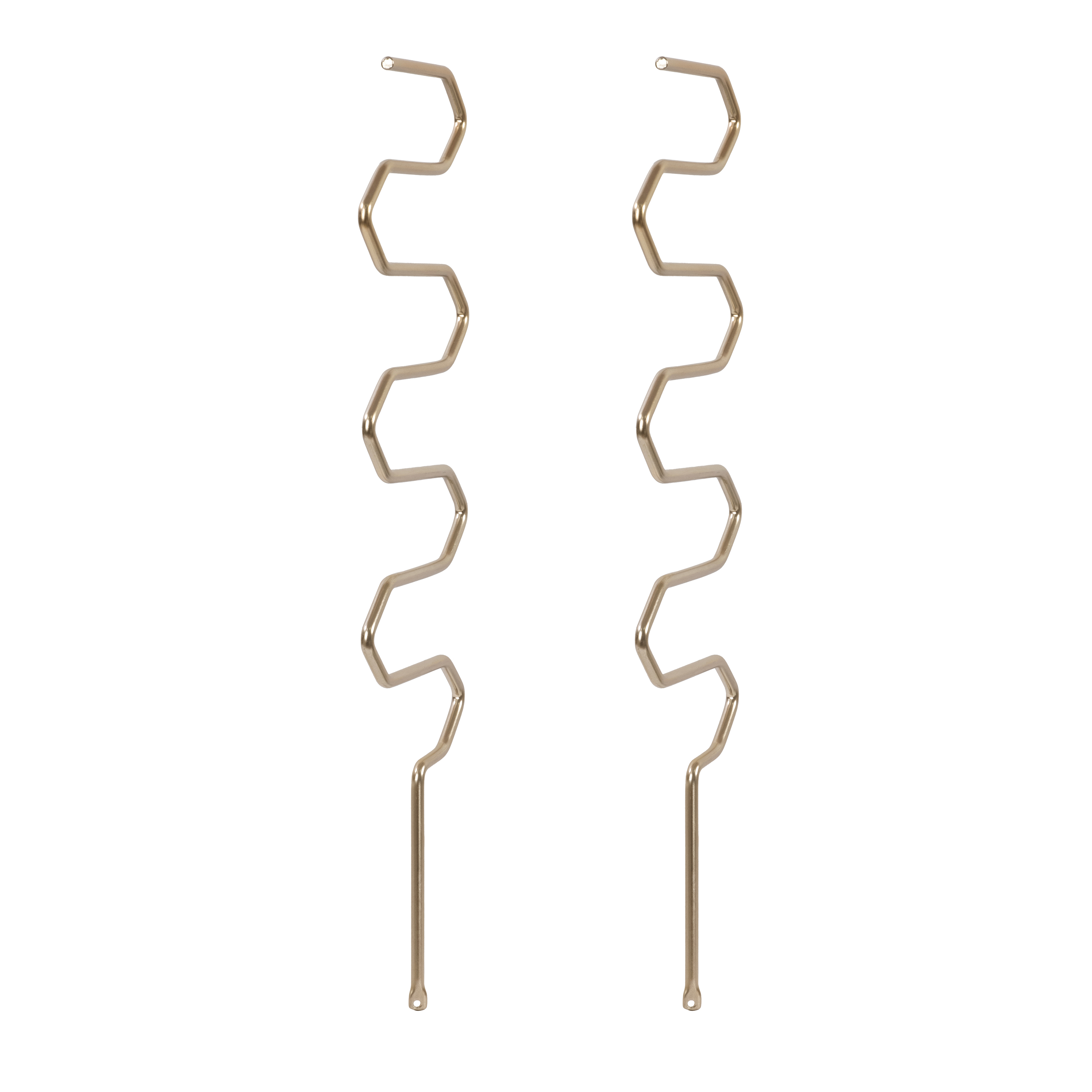 Better Homes & Gardens Golden Metal Plant Stakes, Set of 2, 13" Height - Climbing & Vining Plant Support