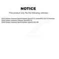 thumbnail image 2 of Transit Auto Front Rear Disc Brake Rotors and Semi-Metallic Pads Kit for Car Subaru Impreza K8S-101081, 2 of 11