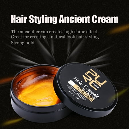 WALFRONT Hair Styling Strong Hold High Shine Hair Pomade Natural Look Ancient Cream Hair Shaping Wax    , Hair Shaping Wax, Natural Look Hair Styling
