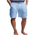 thumbnail image 2 of Ndbuld Men's Hiking Cargo Shorts Dress Lightweight 9" Outdoor Sports Work Shorts Golf Casual Hike Camping with 4 Pockets Light Blue 2XL, 2 of 5