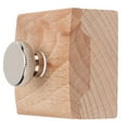 thumbnail image 2 of Hand Sanding Block, Ergonomic Handle Abrasion Resistant Wooden Sanding Block Hand Made Leather Tools  Versatile  For Polishing Shaping   Tetragonum, 2 of 8