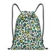 thumbnail image 1 of Fotbe Green Leopard Bolsa Mochila con Cordón Estampada, Bolsa de Gimnasio Deportiva, Bolsa Cinch, Bolsa con Cordón para Hombres y Mujeres-Small, 1 of 6