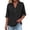 Black, variant on Fleece Pullover Women Button Down Short Sleeve Linen Blend Loose Fit Tunic Beach Outfits for Women,White,S
