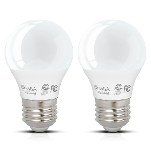 Simba Lighting LED A15 ETL Listed Refrigerator 5W 40W Equivalent Bulbs 120V E26 Base 5000K Daylight 2-Pack