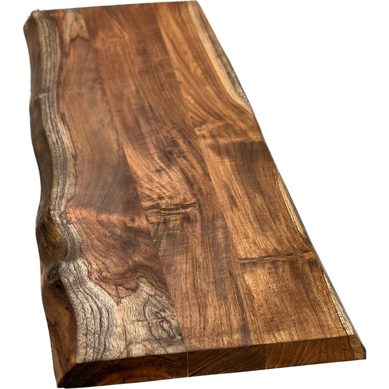 Simply Bamboo Brown Large Organic Hardwood Sheesham Mountain Woods Cutting  Board w/Juice groove | Cheese Board | Chopping board | Charcuterie board 