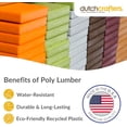 thumbnail image 3 of DutchCrafters Plastic Poly Outdoor Bistro Set with 2 Chairs and Attached Center Table, 3 Piece Patio Furniture Set - Amish Made in USA, 3 of 7
