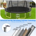 thumbnail image 4 of Cochan Trampoline 16 ft for Kids and Adults, 1500LBS Ourdoor 16ft Trampoline with Enclosure Net and Ladder, Heavy Duty Trampoline for 8-9 Children, Anti-Rust, Easy Assembly, Birthday Gift, 4 of 8