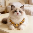 thumbnail image 4 of EGNMCR Adjustable Crystal Rhinestone Pet Necklace Bling Pet Jewelry For Small Medium Dogs Cats Wedding Party Holiday Pet Accessory Cute Gift For Pet Lovers Stone pets necklace, 4 of 6