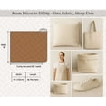 thumbnail image 7 of Soimoi 100% Cotton Canvas Fabric - Geometric Print, Brown | 56" Wide | Sold By 10 Yard | Medium Weight Upholstery Fabric for Home Dcor, Bags & DIY Projects, 7 of 7