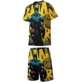 thumbnail image 2 of Kids Batman Athletic T-Shirt And Mesh Shorts Outfit Set Mesh Clothing Set for Boys, 2 of 7