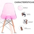 thumbnail image 3 of Sillas Modernas Transparenres Con Acrílico 4 Piezas, 3 of 6