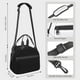 thumbnail image 2 of Disketp Black Lonchera Térmica para Mujer y Hombre, Bolsa de Almuerzo Reutilizable e Impermeable para Trabajo, Viajes y Picnic, 2 of 7