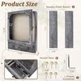 thumbnail image 6 of NeoMart-11x16 Shadow Box Frame with Light, Memorial Display Case with Shelves, Drawer and Slot for Keepsakes,Large Deep Shadow Box for Flowers and Pet Memorial,Grey, 6 of 12