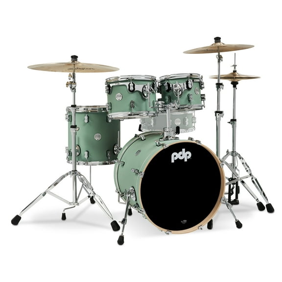 PDP by DW Concept Maple 4-Piece Fusion Shell Pack With Chrome Hardware Satin Seafoam