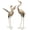 Golden Crane 25", variant on TERESA'S COLLECTIONS Garden Decor, Set of 2 Herons Garden Decor, 23-25", Elegant Herons with Blue Painting, Waterproof Metal Garden Statue, Herons Gifts Birthday Gifts for Women Mom