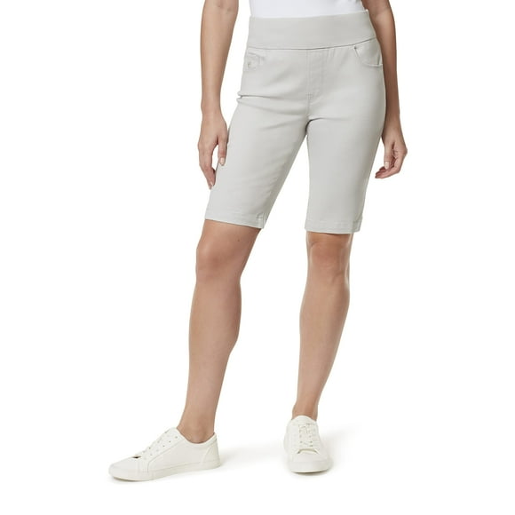Shorts Bermuda Gloria Vanderbilt Amanda Dusky Dune Mujer Talla 16