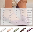 thumbnail image 3 of Samdudou Dress Shoes for Women Elegant Closed Pointed Toe Low Block Heel Slip On Mules Delicate Bow Accent Elastic Ankle Strap Office Work Pumps Evening Party Footwear, 3 of 9