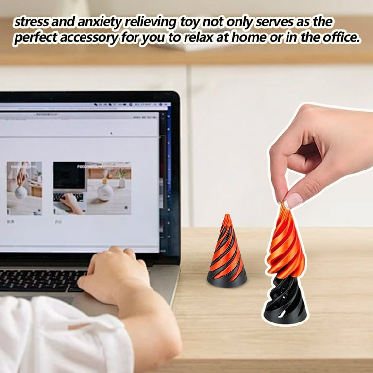 Spiral Cone Fidget Toy - Stress Relief Desk Companion