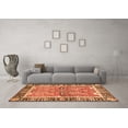thumbnail image 3 of Ahgly Company Indoor Rectangle Abstract Orange Modern Area Rugs, 2' x 3', 3 of 4