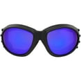 thumbnail image 2 of 2 Pairs Birdz Eagle Matte Black Padded Sport Riding Goggle with ReflecTech Red/Blue Mirror Lens, 2 of 7