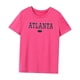 thumbnail image 3 of Camiseta para mujer de manga corta con cuello redondo para viajes, caminar, vacaciones L, 3 of 7