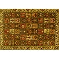 thumbnail image 1 of Ahgly Company Machine Washable Indoor Rectangle Persian Yellow Traditional Area Rugs, 4' x 6', 1 of 4