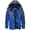 Blue, variant on TACVASEN Men's Winter Waterproof Ski Jackets with Hooded Windproof Fleece Warm Snow Coat with Multi-Pockets For Hiking and Snowboarding ,Black,L