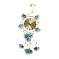 thumbnail image 2 of Reloj de pared creativo, luz artística, Metal de lujo, minimalista nórdico, atmósfera silenciosa, hoja de Ginkgo para tienda, cafetería, Hotel, sala 37cmx82cm Macarena Reloj de pared, 2 of 8