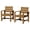 Teak, variant on Better Homes & Gardens Ezra Outdoor HDPE Dining Chair, 2-Pack, Black