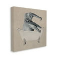 thumbnail image 3 of Stupell Industries Beige Elephant Bathroom Tub Animals & Insects Painting Gallery Wrapped Canvas Print Wall Art, 3 of 5