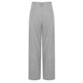 thumbnail image 6 of Womens Casual Wide Leg Corduroy Pants High Waisted Up Down Straight Dress Pant Long Trousers Palazzo Pants Pockets Gray, 6 of 8