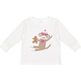 thumbnail image 3 of Inktastic Sock Monkey Gingerbread Boys or Girls Long Sleeve Toddler T-Shirt, 3 of 5