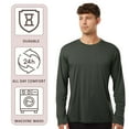 thumbnail image 4 of AllPro Men's Pro-Lock Classic Fit Long Sleeve T-Shirt, 100% Polyester Moisture Crewneck Tee Shirt (Greystone+Gold 2 Pack, L), 4 of 7