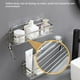 thumbnail image 4 of Organizador de ducha para baño, acero inoxidable resistente a la oxidación, montaje adhesivo que no deja marcas, almacenamiento de alta capacidad con ganchos resistentes, diseño de drenaje para pared, 4 of 5