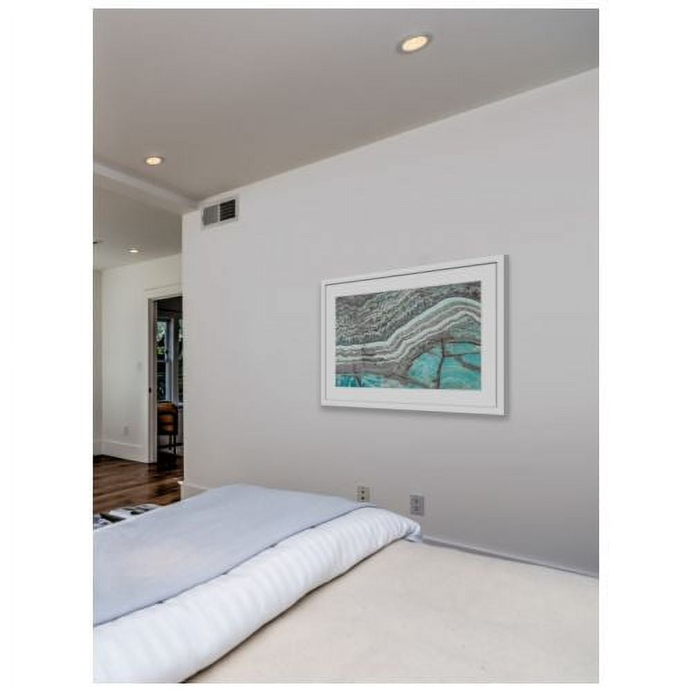 "Aqua Layers" Framed Painting Print