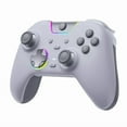 thumbnail image 1 of EasySMX X05 Pro Ultra Quiet Wireless Controller for PC/Switch/Android/iOS/Tesla, Hall Effect No Drift, 1000Hz, Dual Mode Triggers, Ergonomic Skin Grip, RGB - White, 1 of 11