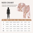 thumbnail image 4 of Pofeuu Rose Gold Glitter Splatter Print Womens Pajamas Set Long Sleeve Sleepwear Button Down Nightwear Soft Pj Lounge Sets Button Down Pajamas Women-Medium, 4 of 7