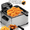 Silver, variant on WHALL Deep Fryer with 3 Baskets, 5 L/21 Cups Oil Capacity, Temperature Control, Stainless Steel, 1700 W
