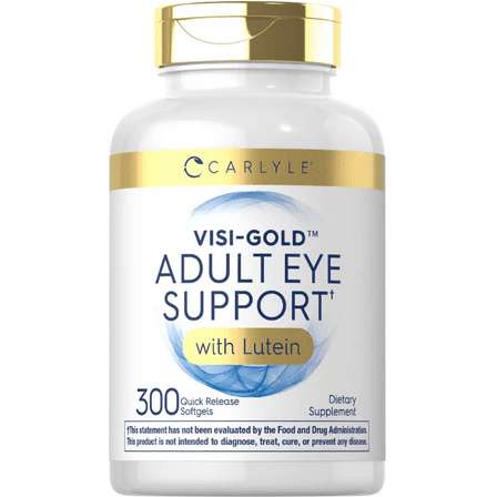 Adult Eye Support | 300 Capsules for Men and Women | by Carlyle