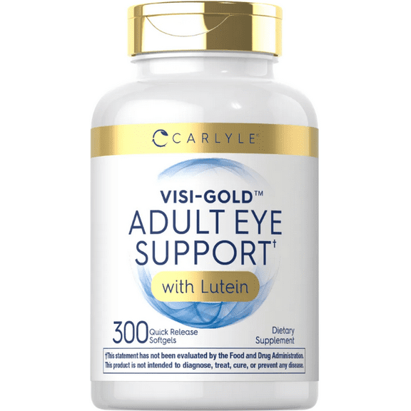 Adult Eye Support | 300 Capsules for Men and Women | by Carlyle