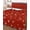Red, variant on Quilt King Size Bedding Set, Red Christmas Snowflakes Reversible Summer Quilt 3 Pieces, Winter Modern Minimalist Geometric Lightweight Bedspreads Coverlets with 2 Pillow Shams for All Seasons