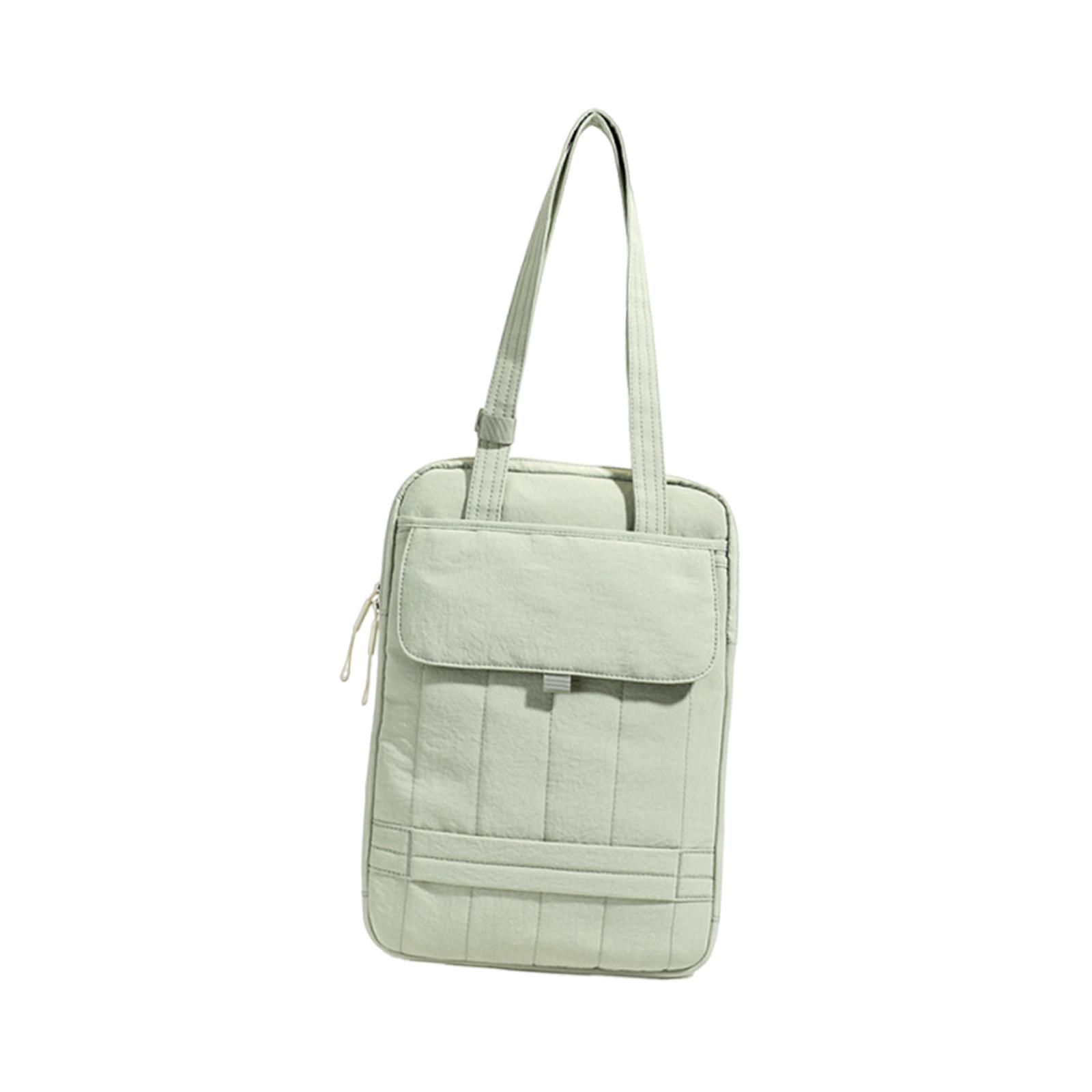 Laptop Shoulder Bag Tote Handbag Waterproof Taffeta Velvet Fits 15 Inch Students Office Travel